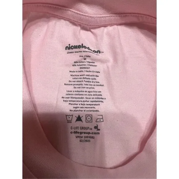 Nickelodeon ROCKO'S MODERN LIFE GRAPHIC PINK Tee Shirt Sz M NWOT - Picture 3 of 5